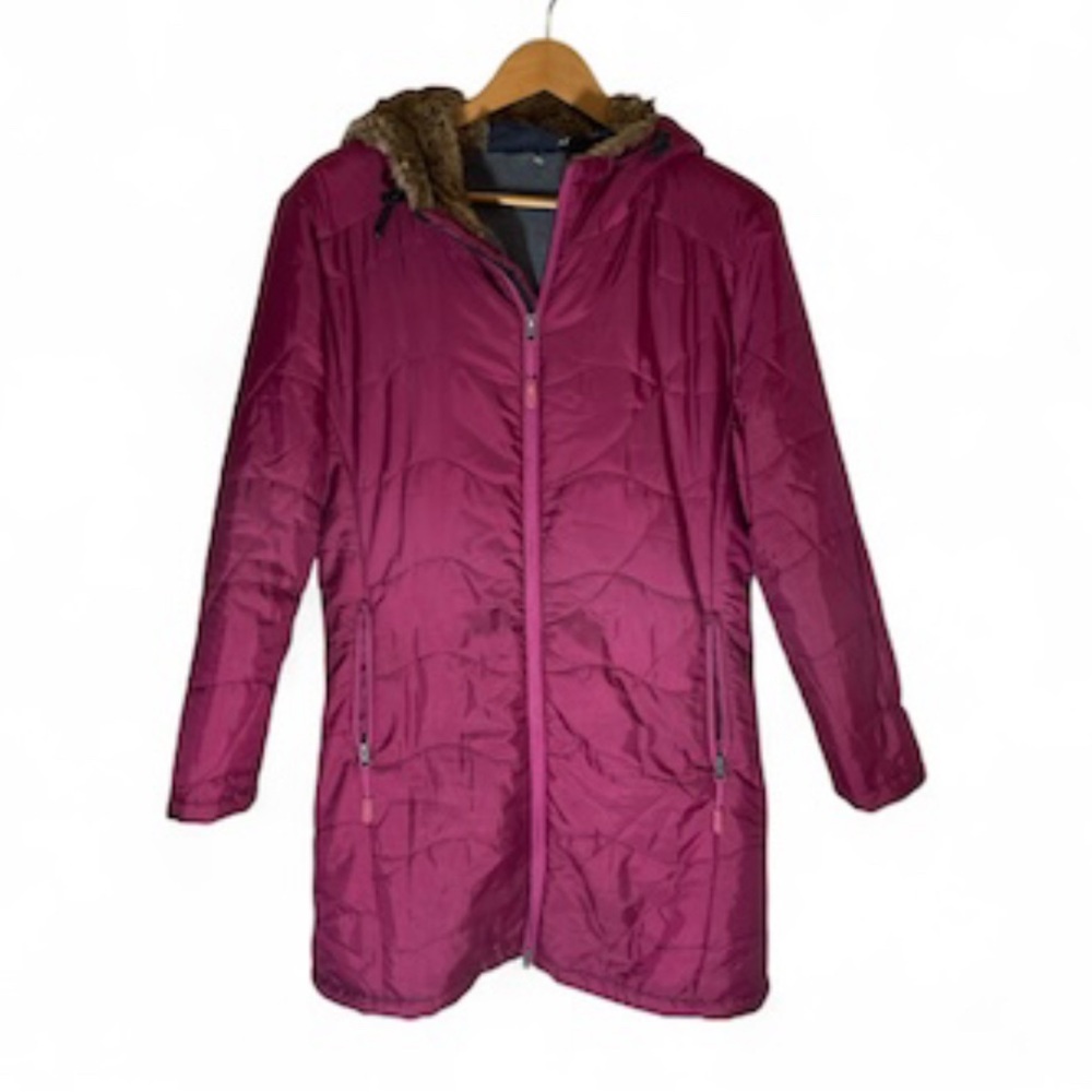 E5- Dutch Harbor Gear Women's Large fleece lined coat Jacket - Pink